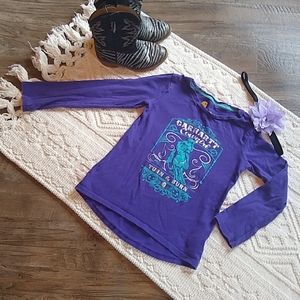 Size 4 Carhartt girls long sleeve tee